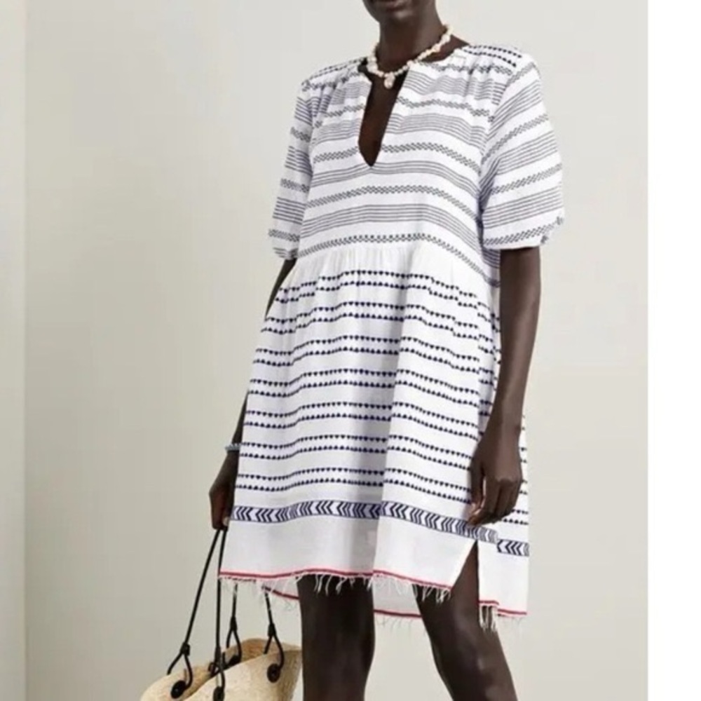 LEMLEM Yeshi Fringed Cotton-Blend Gauze Mini Dress XS

$165.00